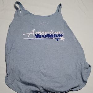 Grunt Style Light Blue 'American Woman' Tank Top